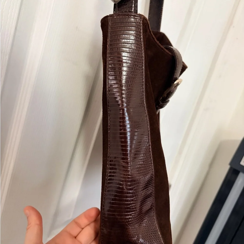 Ralph Lauren Chocolate Suede Bag - Picture 8 of 13